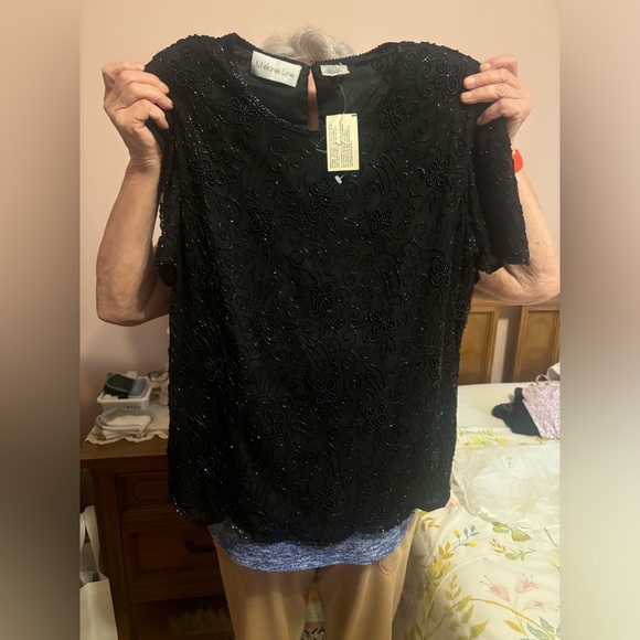 melanie lyne beaded top - Picture 6 of 7
